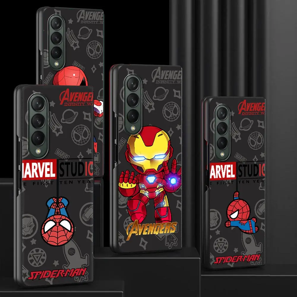 

Cartoon Marvel Cute Venom For Samsung Galaxy Z Fold 4 5G Case Z Fold 3 Hard PC Phone Funda for ZFold4 Black Cover ZFold3 Coque