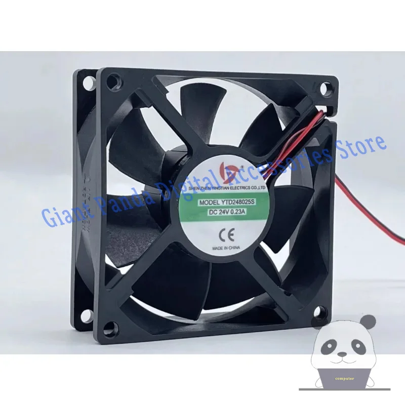Новый охлаждающий вентилятор для YTD 248025 S 24 В 0 23 А 8 см Вентилятор сварочного