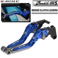 motorcycle aluminum brakes adjustable folding extendable brake clutch lever for suzuki bandit650s bandit 650s 2015 handle levers