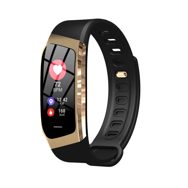 

2023 New E18 Smart Heart Rate And Blood Pressure Bracelet Color Screen Anti-loss Incoming Call SMS Reminder Trajectory Of Motion