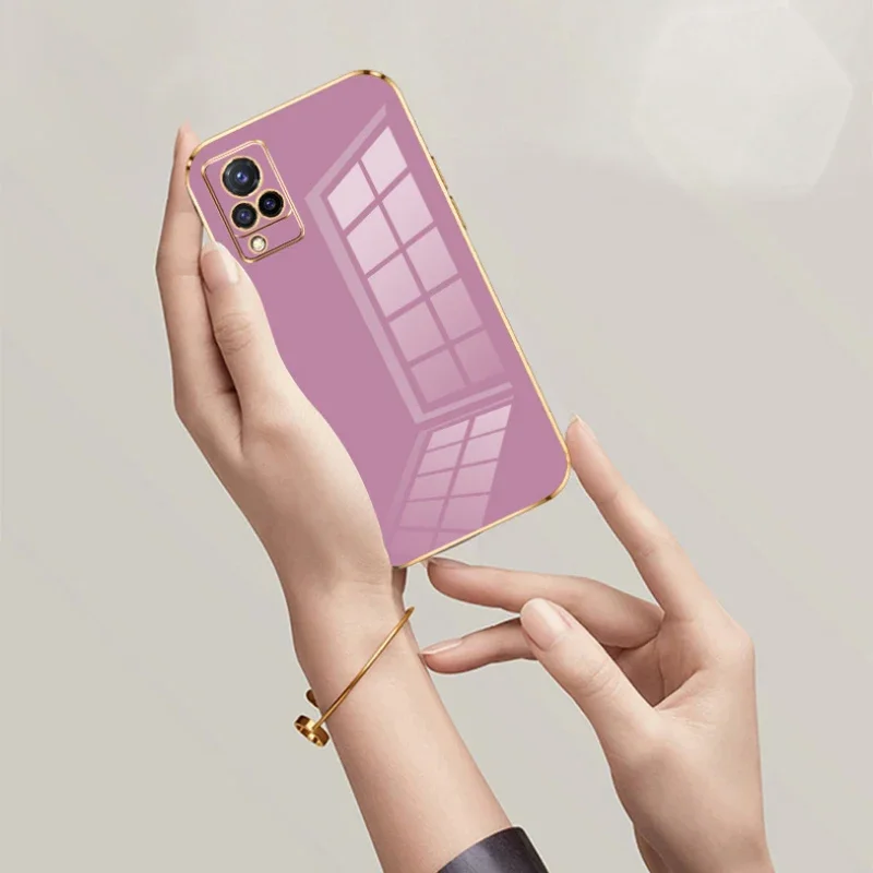 Жесткая матовая Противоударная задняя крышка для vivo V21