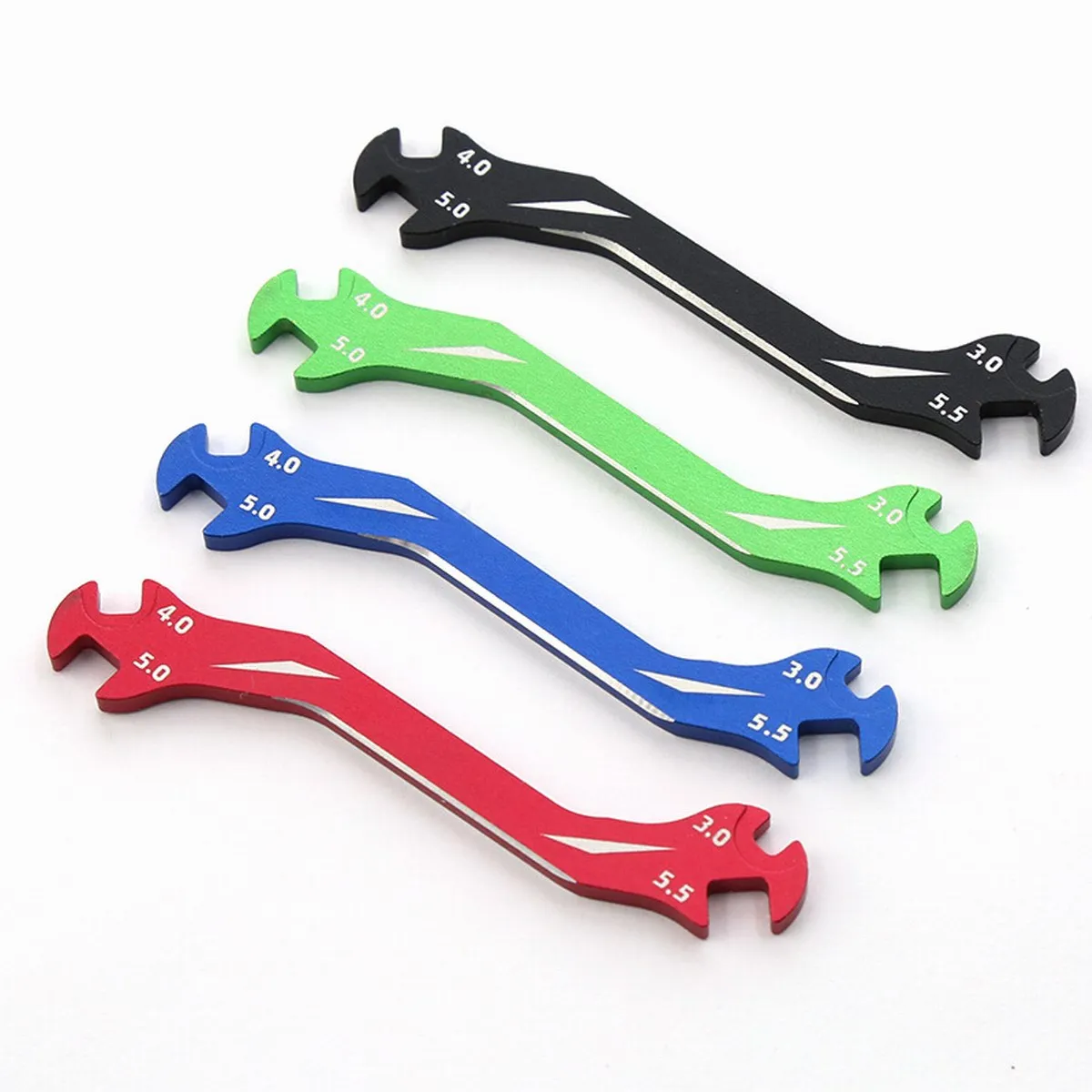 

3/4/5/5.5mm Aluminum Alloy Screw Wrench Repair Tool For RC Car TRX4 SCX10 D90 90046 Arrma Yikong Wltoys HSP Tamiya TT02