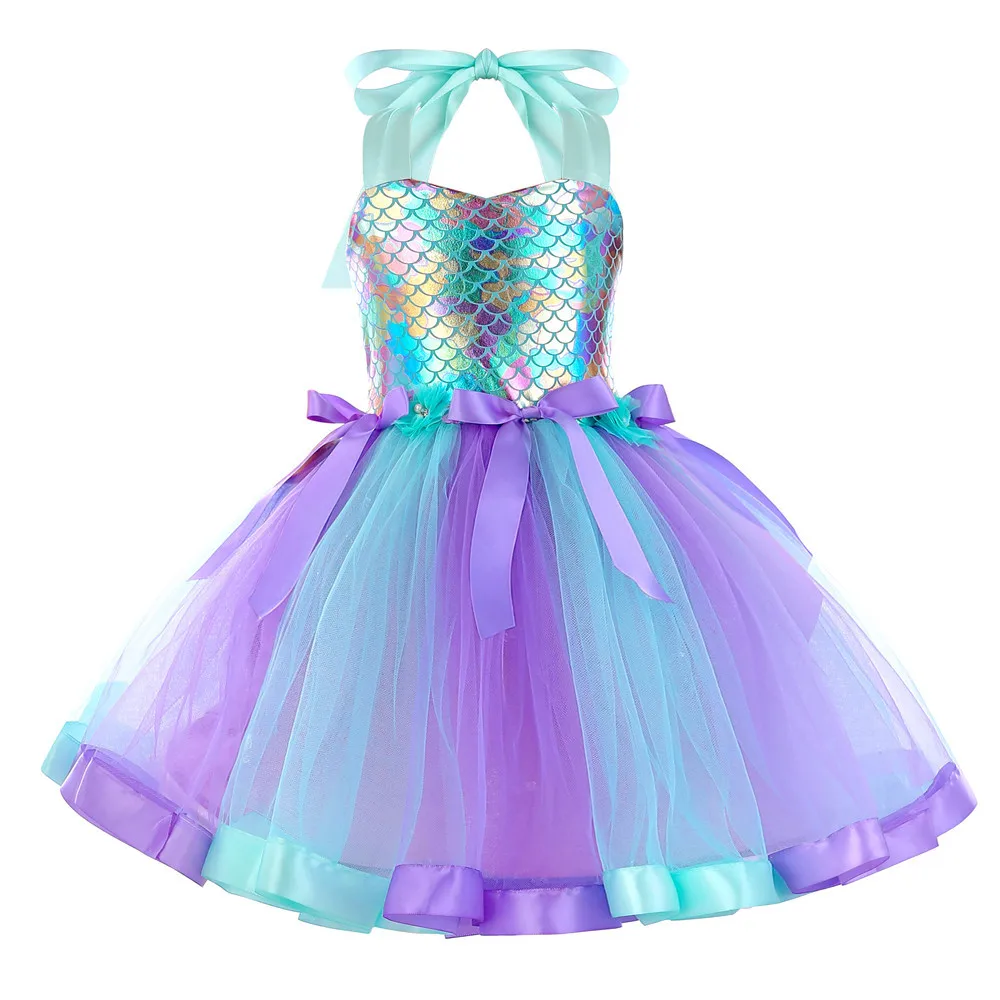 Костюм Русалки в стиле принцессы косплей-костюм мечты для Хэллоуина детей