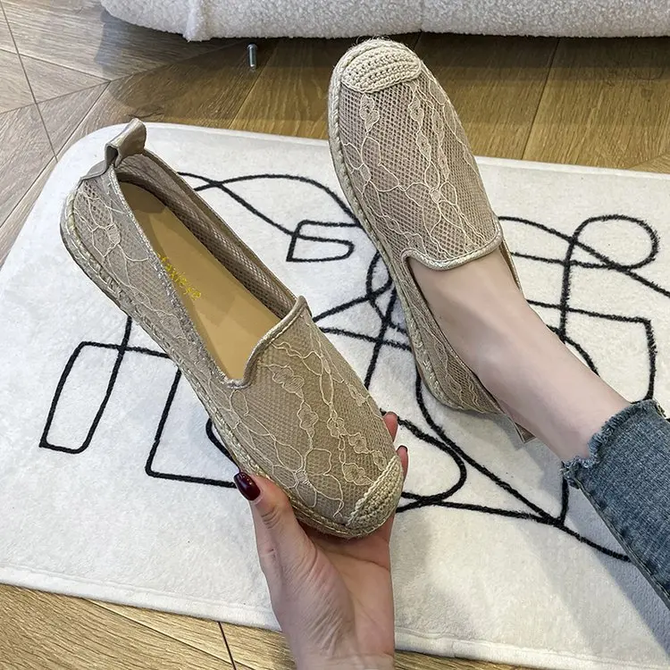 

2022 Summer Women's Sports Shoes Summer Shoes Summer Breathable Flat Shoes Women's Single Shoes Flat 35-40 Round Toe Low Heel