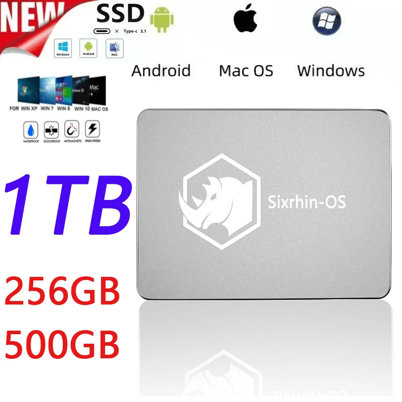 

Hot Sale Original 2022 New Explosive SSD 1TB Solid State Drive SSD High-speed Desktop Notebook SATA Interface Capacity Expander