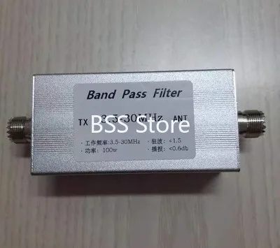 

BPF-3.5-30 3.5-30MHz band pass filter LC short wave communication suppresses medium wave radio and reduces noise floor sensor