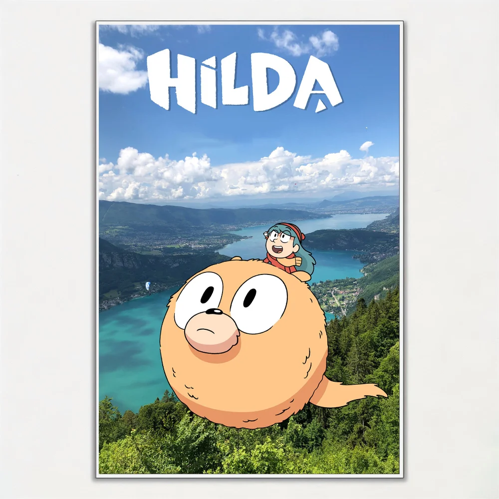 H-Hilda мультфильм девушка плакат настенное искусство домашний декор комнаты