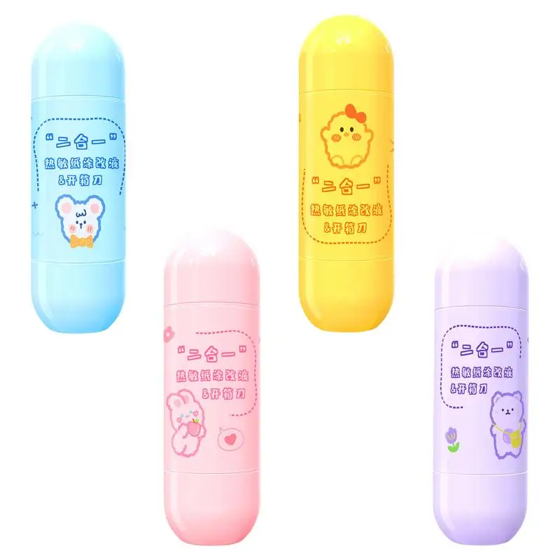 

Privacy Stamp Roller For Mail Multipurpose Address Eraser Roller For ID Blockout 2-In-1 Identity Protection Covering Pen Letter