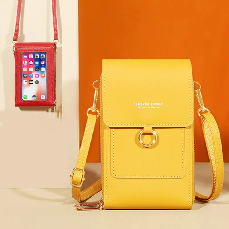 

New Women Handbags Fashion Large Capacity Crossbody Bags Touch Screen Shoulder Bags for Women Portable Phone Purse Dropshipping