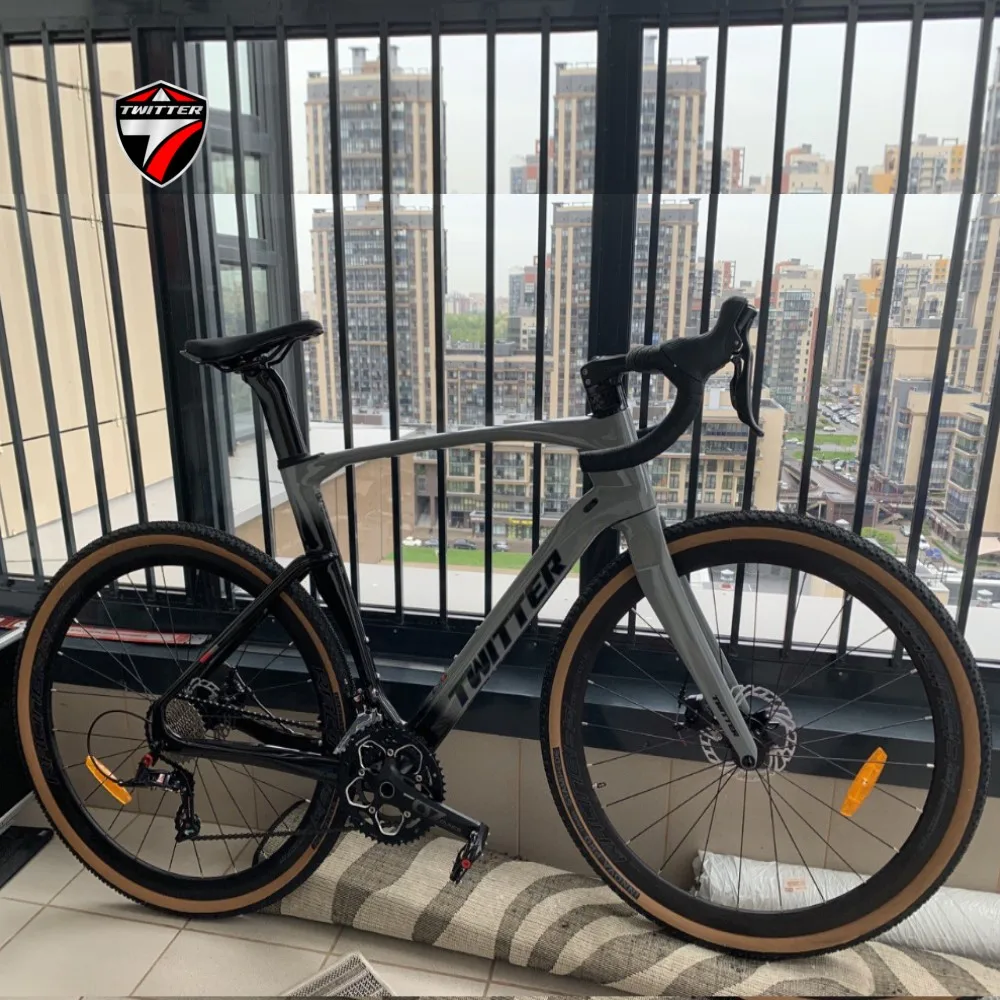 

TWITTER bicycle GRAVEL V2 RIVAL-22S 700C*40C carbon fiber Thru axle12*142mm disc brake carbon road bike bicycles for women bike