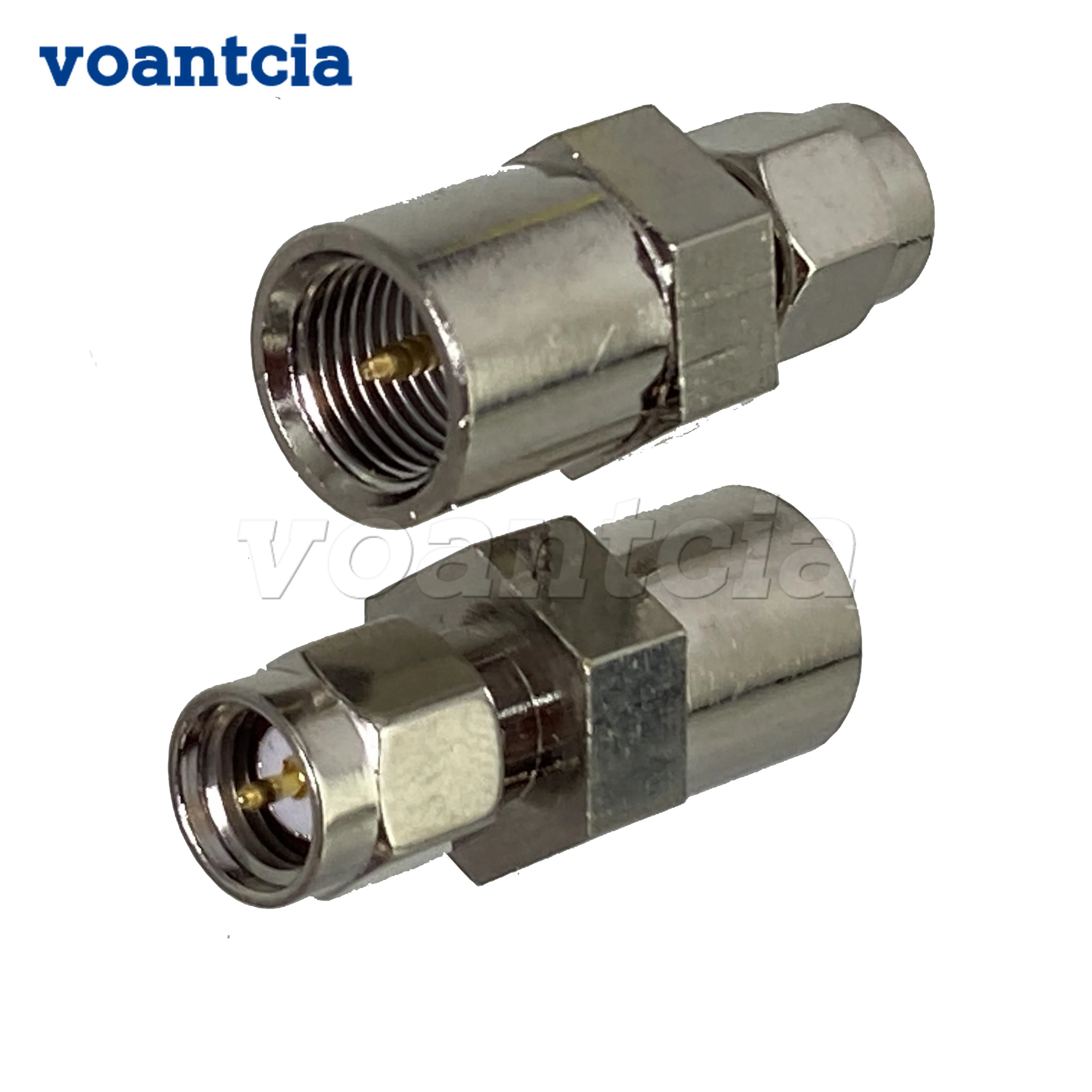 

10pcs Connector Adapter FME Male Plug to SMA Male Plug RF Coaxial Converter Straight 50ohm Wire Terminal New
