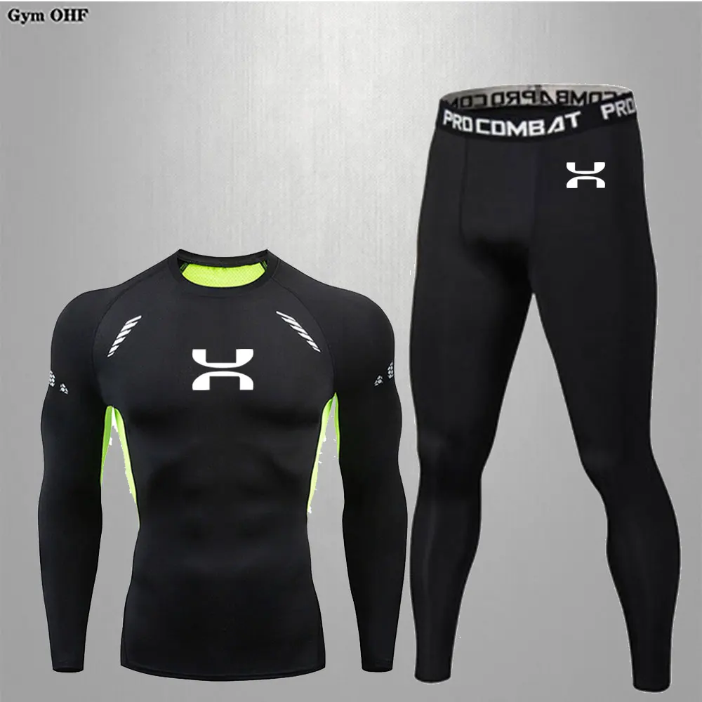 Cycling Running Tight-Fitting Suit Men's Jogging Compression Quick-Drying Sportswear Track And Field Training Breathable Suit