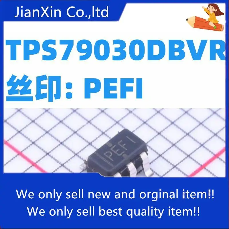 

10pcs 100% orginal new TPS79030DBVR SOT-23-5 Silkscreen: PEFI Low Dropout Linear Regulator Chip
