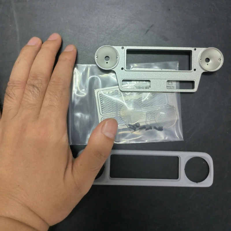 Передний гриль и комплекты фар для RC4WD Gelande2 Cruiser fj40 1/10 гусеничный грузовик