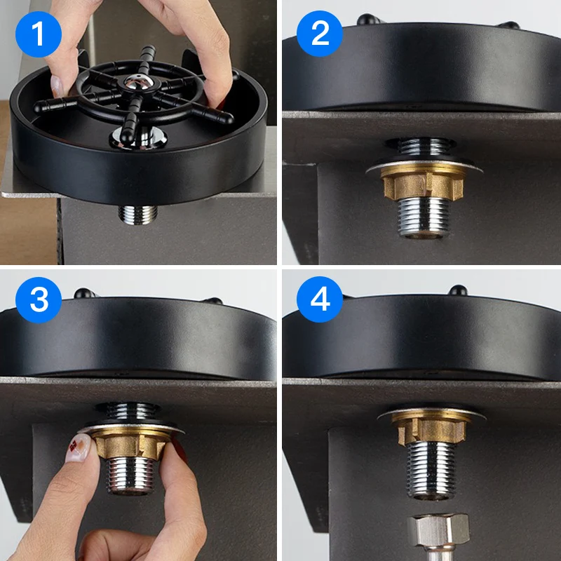 Washer Bar Glass Rinser Automatic Cup Kitchen Tools & Gadgets Specialty Coffee Pitcher Wash Tool on - Автоматический очиститель стаканов для баров и кафе.