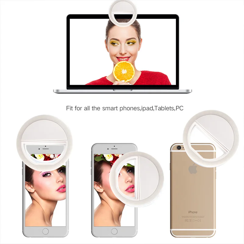 

Кольцо-вспышка для селфи, для смартфонов iPhone, Xiaomi