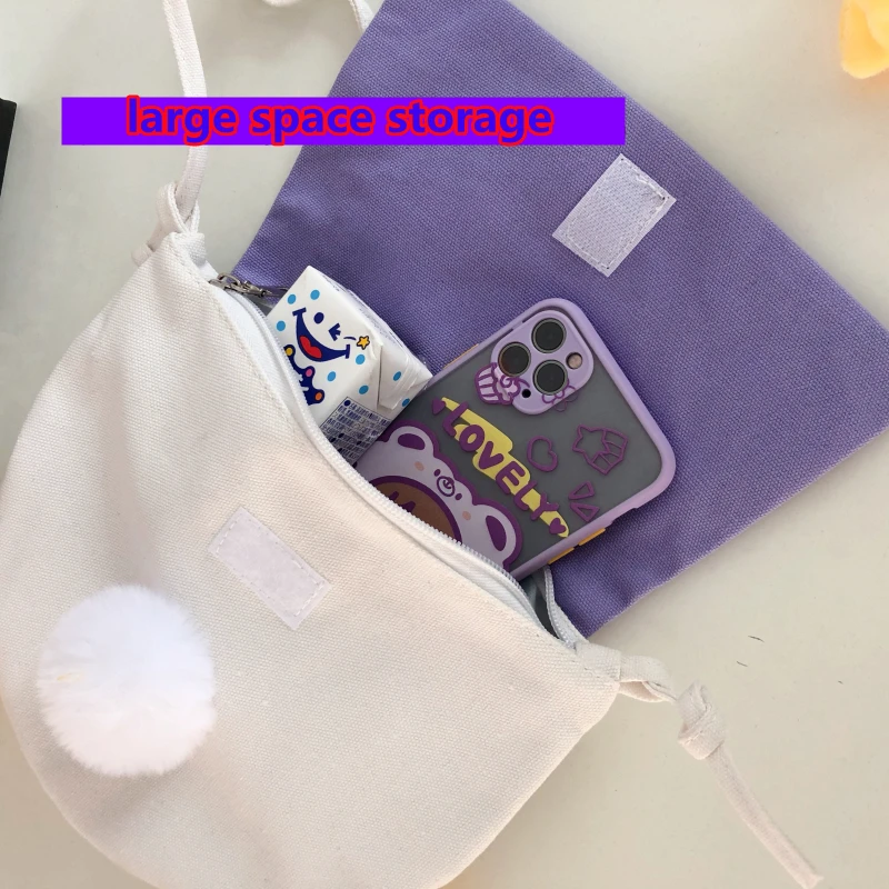 New Children's Canvas Messenger Bag Fashion Cute Small Bag Tide Super Cute Cartoon Boys and Girls all-match Primary School Girls