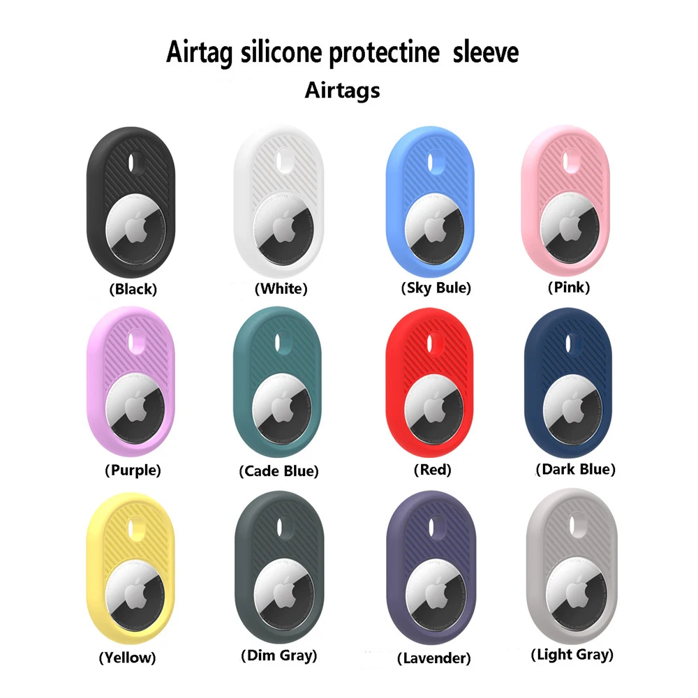 

Case For Airtag Case Silicon Cute Cat Locator Tracker Protective Sleeve Cover For Airtags Keychain Protection Cover