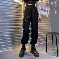 harajuku gothi cargo pants korean fashion streetwear women high waist casual baggy pants vintage y2k loose wide leg trousers