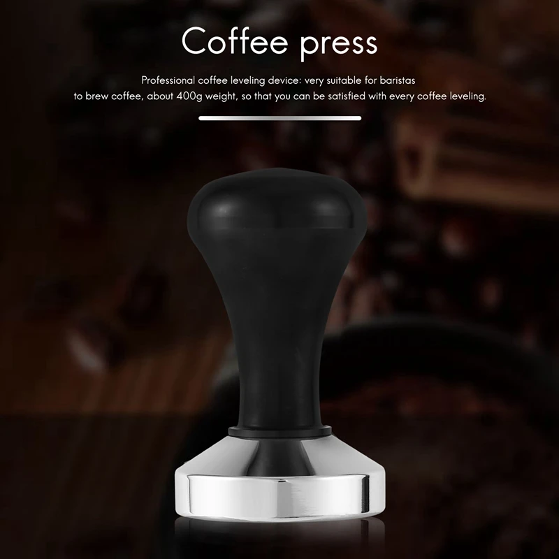 51 мм темпер для кофе эспрессо черный пресс с плоским основанием аксессуары