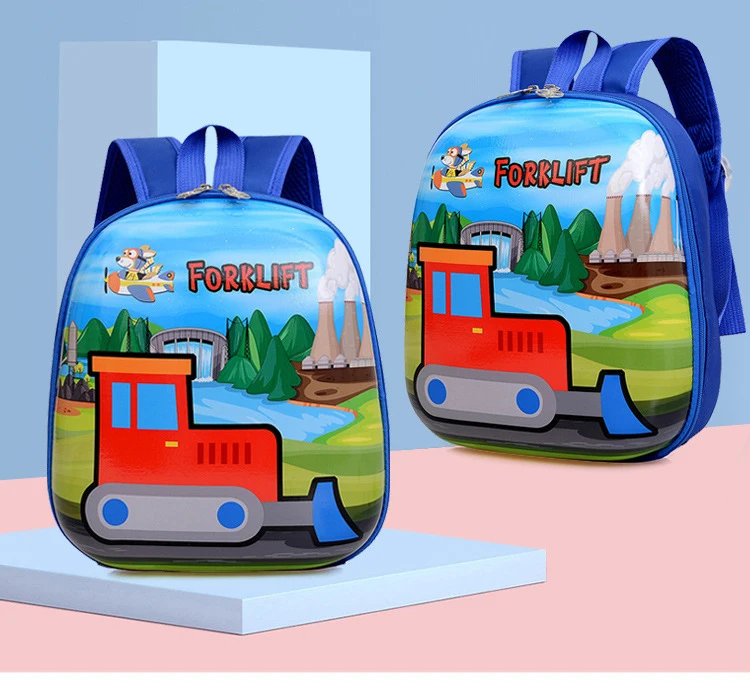 Cartoon Truck Kids Backpack Fashion Waterproof Backpack Kindergarten Primary School Bookbag Toddler Backpack