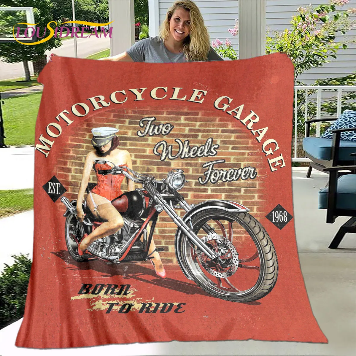 

LOUSIDREAM Мягкое одеяло с черепом