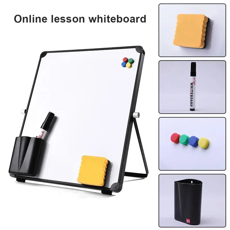 

25cm Magnetic Teaching Dry Wipe Set Portable Mini Drawing Erase Boards For Online Lessons Office
