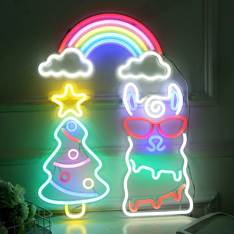 LED neon lamp room decoration nightlight ins