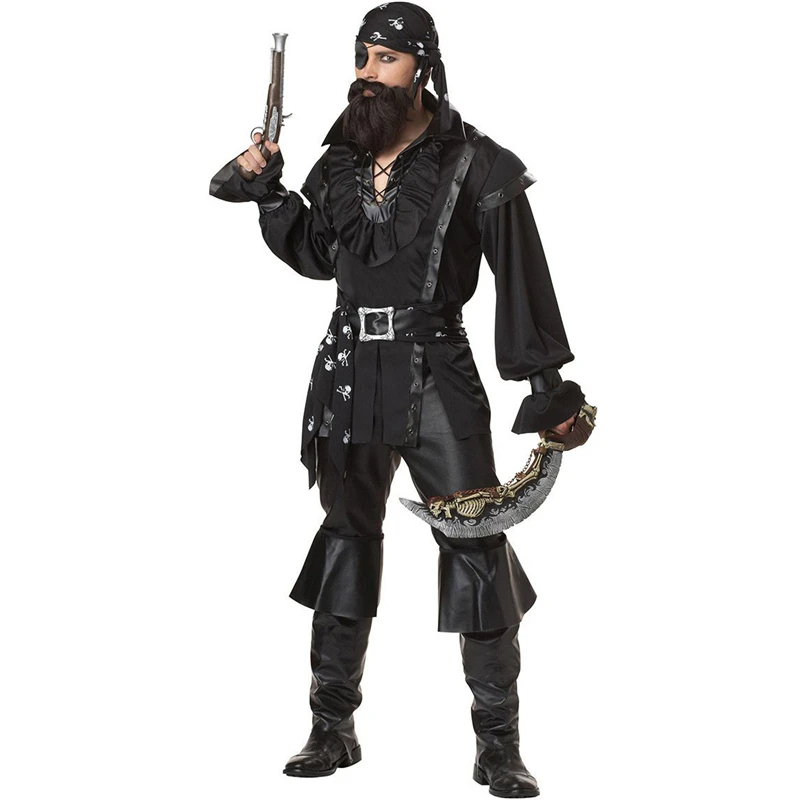 

Halloween Cosplay Pirate Men Adult Drama Stage Performance Costume