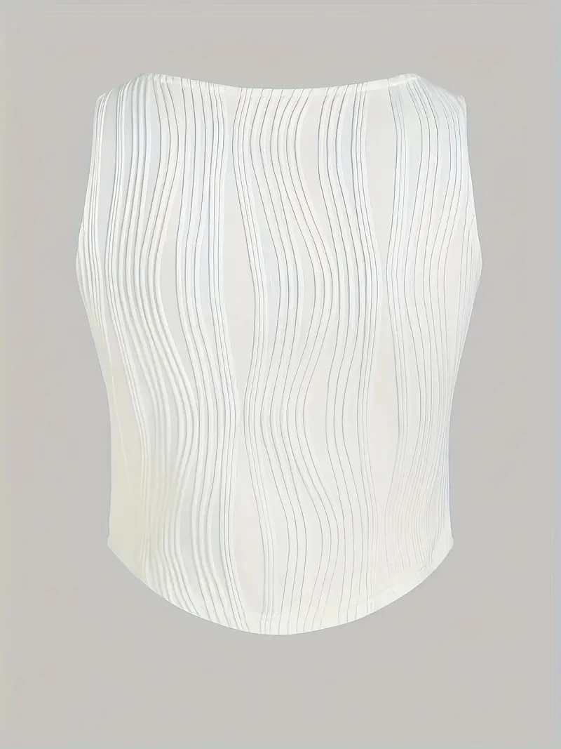 Женский укороченный топ [You Are My Secret] летний облегающий Топ без рукавов с ложным