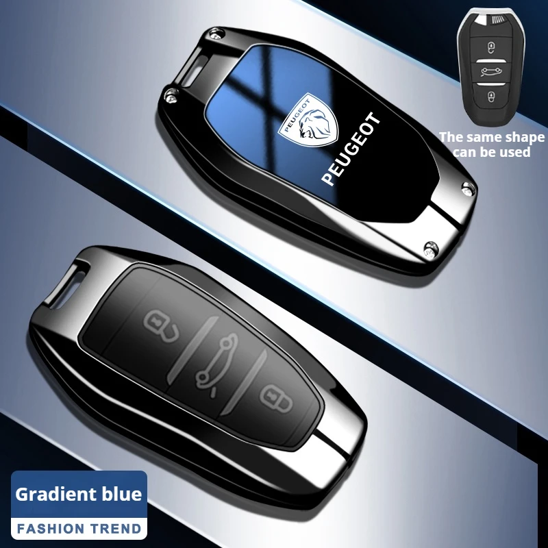 

Автомобильный откидной чехол для дистанционного ключа из цинкового сплава, чехол-держатель для Peugeot 208 3008 308 508 408 2008 4008, автомобильный брелок, аксессуары