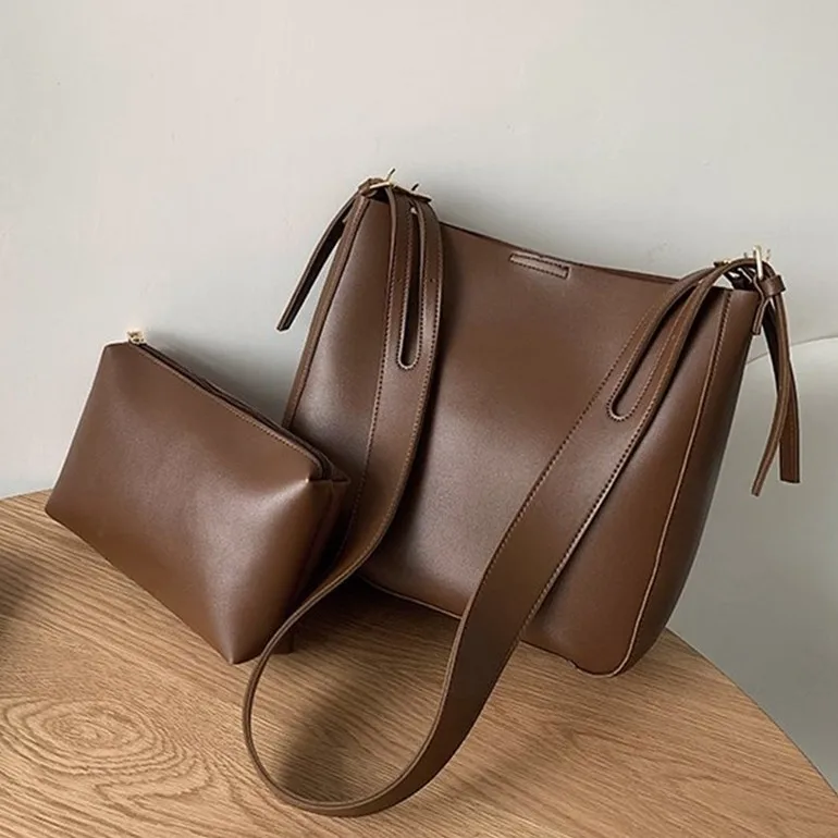 

2022 New Women's Fashion Bag Large Capacity Monochrome Shoulder Bag Women's Handbag Messenger Bag Women's Handbag Satchels