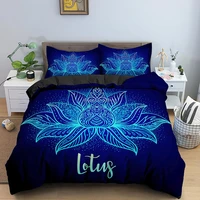 lotus bedding set queen king size boho luxury quilt covers bohemian bedclothes 3d duvet cover with pillowcase