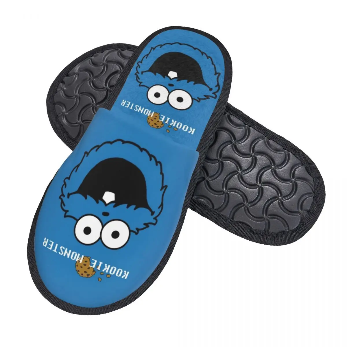 Женские удобные теплые забавные тапочки из пены с эффектом памяти Печенье Монстр