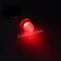 30pcs 10mm red light led light emitting diode f10 red light big round head dip red lamp beads bright