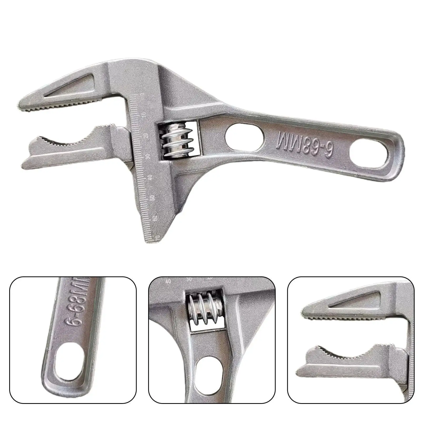 

Sanitary Wrench Tool Movable Short Handle Large Opening Multifunctional Activity Universal Wrench Board Hand Plumbing Wrench