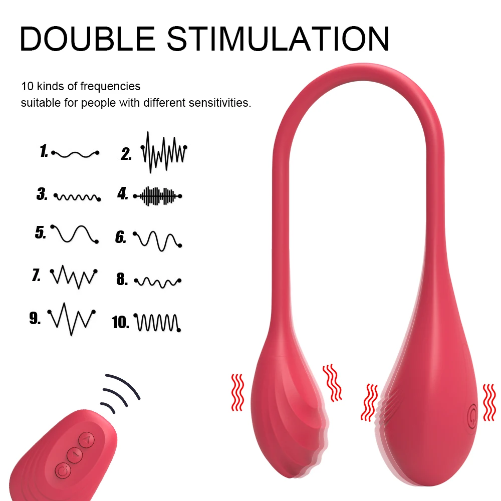 

AM72 Wireless Remote Control Vibrating Wearable Double Vibrator Egg Female Masturbator G-spot Clitoris Flirting Sex Toys Outdoor