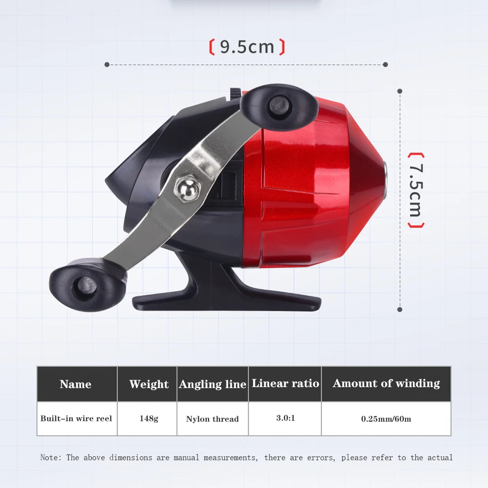 Телескопическая удочка и катушка 6-секционная Удочка с передаточным числом 3 0: 1