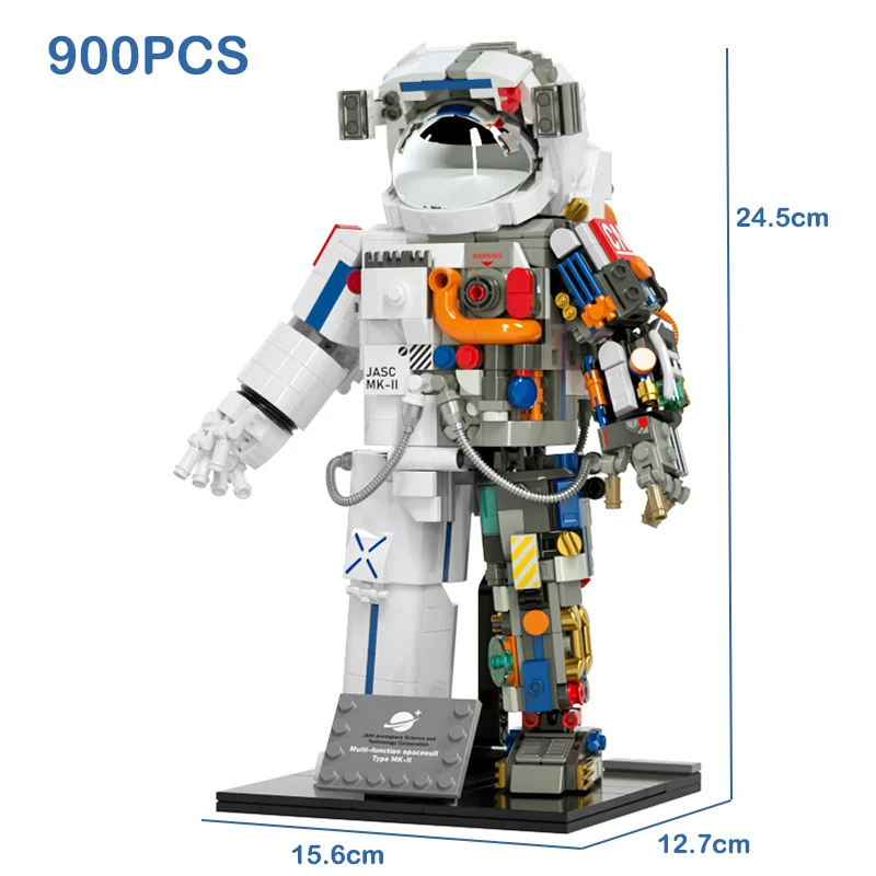 

JAKI Spaceman Bricks Decor Astronaut Blocks Kids Building Toys Creative Aerospace Model Puzzle Space Explore Assembly Boys Gift