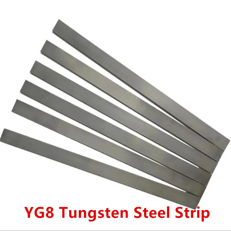 YG8 Tungsten Steel Strip Wear-resistant Hard Alloy Sheet Tungsten Steel Knife belts Abrasive Material Customizable Specification