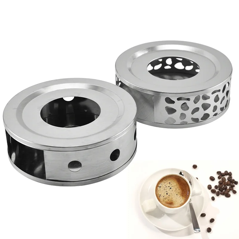 

Portable Warmer Tea Holder Durable Stainless Steel Candle Warmer Tea Light Holder Trivets Coffee Warmer Heating Base Teapot Hold