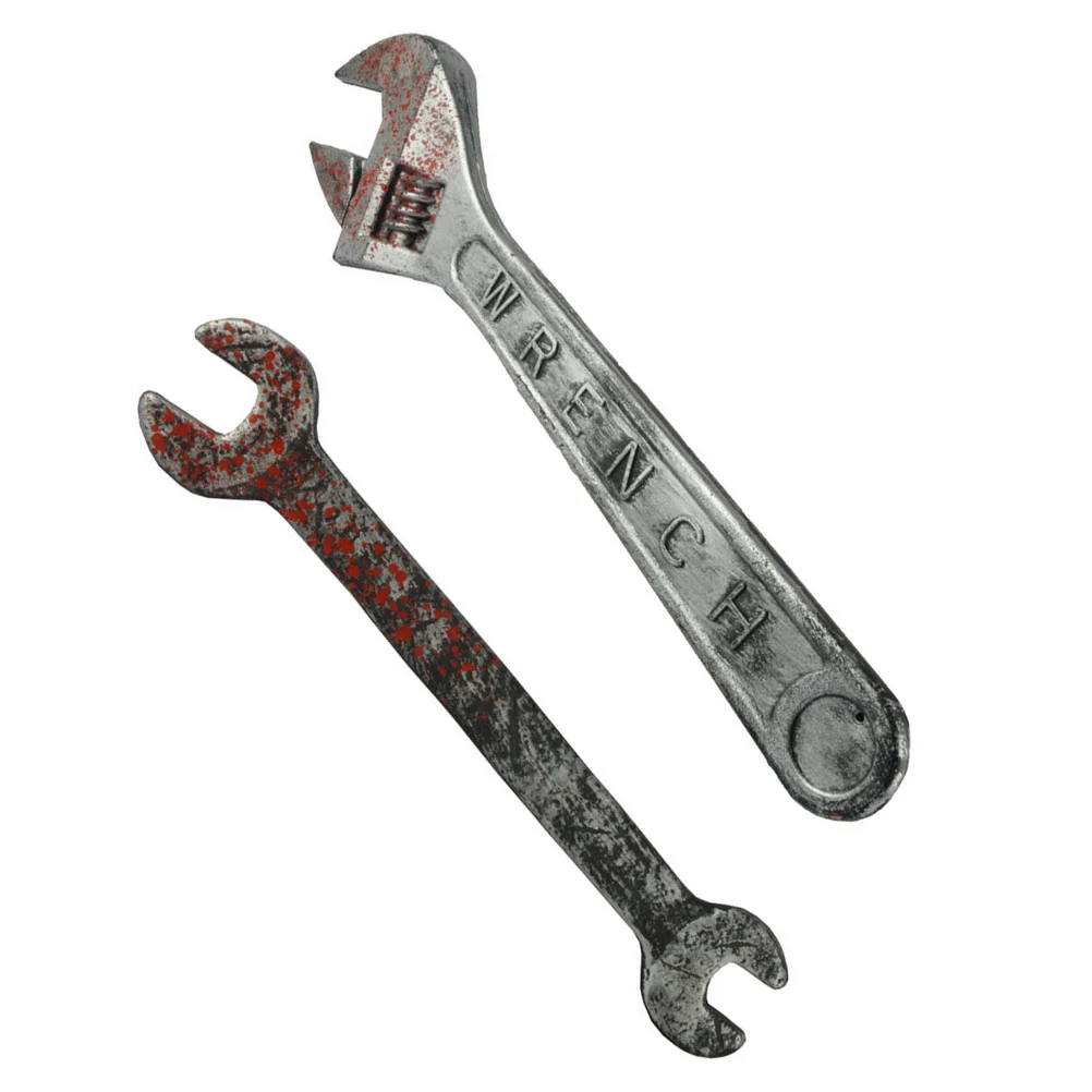 

2pcs Spanner Costume Photo Prop Haunted House Supplies for Horror Party Decor