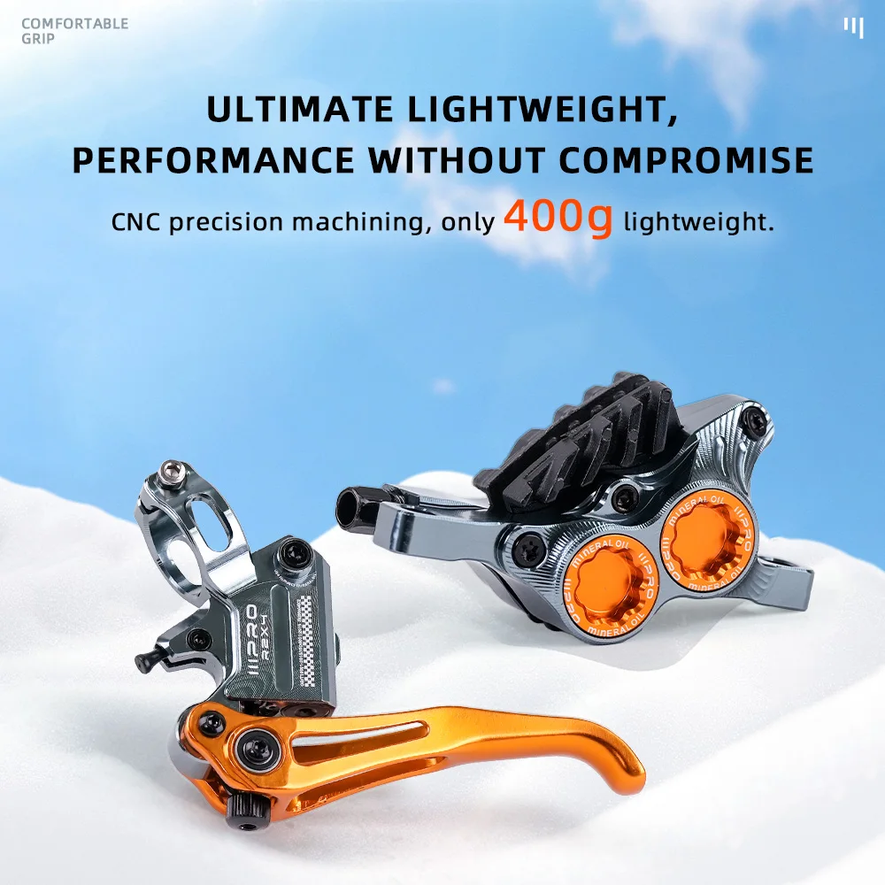 Фото 2025 ONIRII IIIPRO R2X4 MTB Гидравлический дисковый тормоз 4-поршневой внутренний трос Быстроразъемный MTB суппорт для MTB, альпинизма, AM, XC НОВЫЙ №4