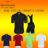 keyiyuan cycling jersey sets 2022 pro team short sleeve bib pant mens ropa ciclismo maillot summer breathable bike kit