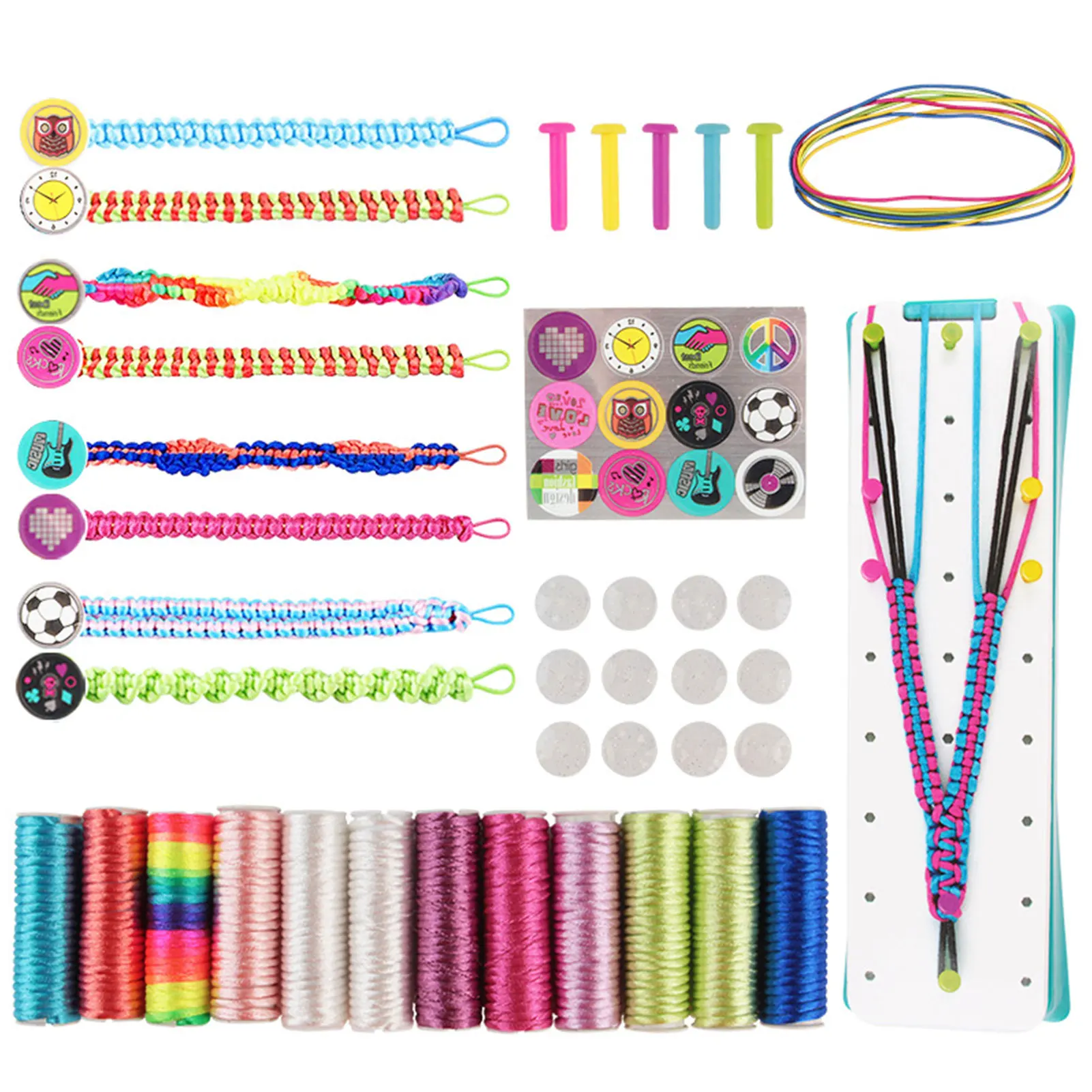 

DIY Handmade Beaded Toy With Accessory Set Children Creative Girl Jewelry Making Toys Educational Toys Birthday Christmas Gift