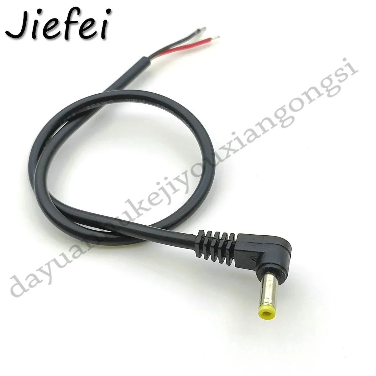 

5 шт. 4, 0 х1, 7 кабель 22AWG Прямоугольный штекер питания постоянного тока с кабелем черный разъем для зарядки 25 см