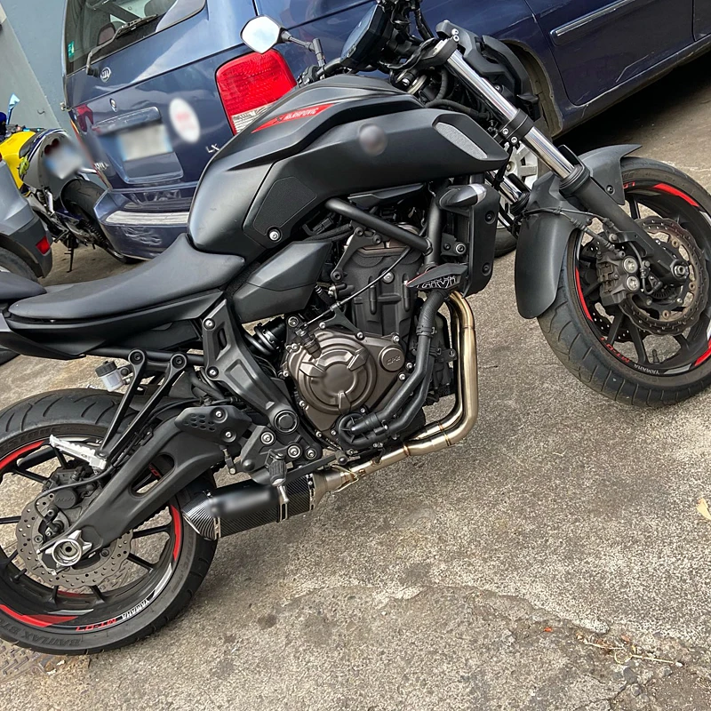 Слипоны для YAMAHA YZF MT07 XSR 700 FZ-07 MT 07 выхлопные полные системы мотоциклетная передняя