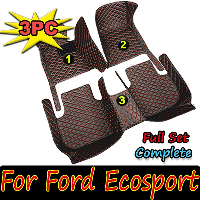 

Car Floor Mats For Ford Ecosport 2018 2019 Custom Auto Foot Pads Automobile Carpet Cover Interior Accessories