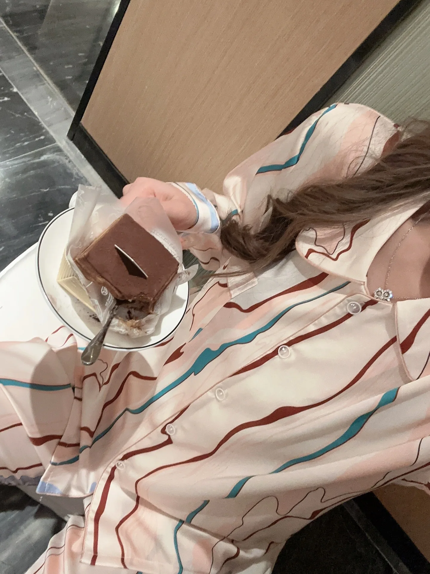 Korean Style Advanced Sexy Ice Silk Pajamas Women's Loose Drooping Ice Silk Home Wear Long Sleeve Sleepwear Women