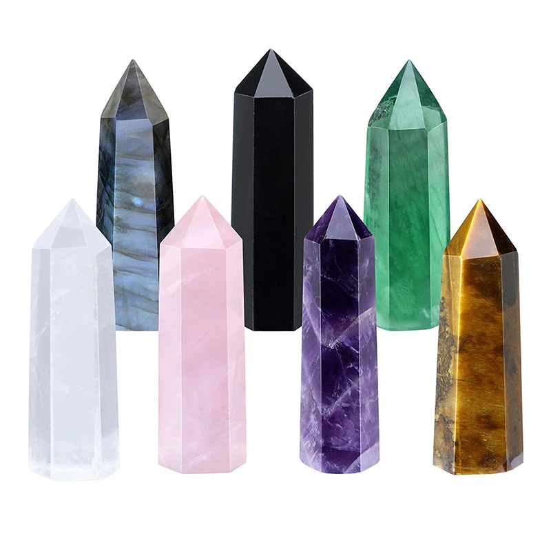 natural crystal point energy column obelisk hand polished very beautiful gemstone specimens minerals diy gift home decoration free global shipping
